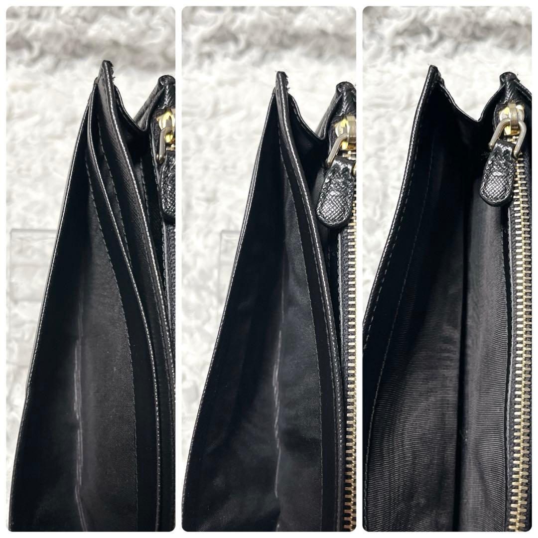 大人気✨PRADA 長財布　サフィアーノ　リボン　　プラダ　レザー　二つ折り