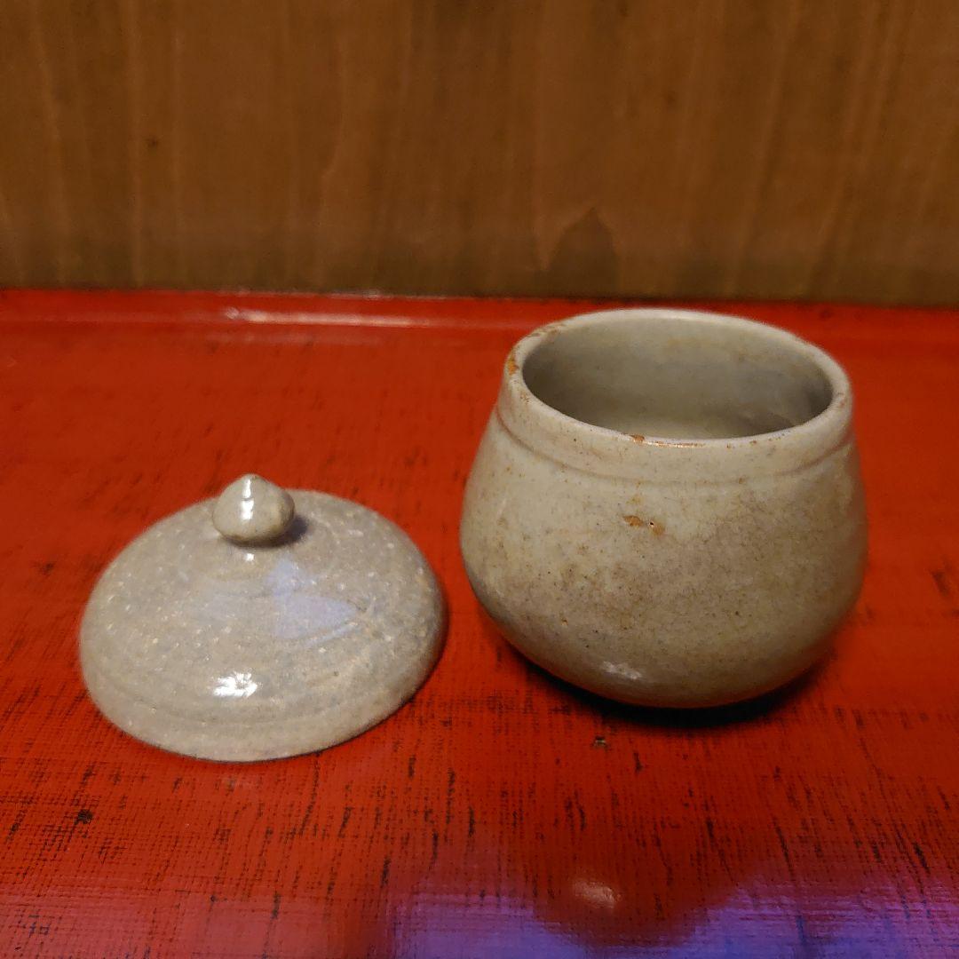 李朝小壺 三島 塩笥