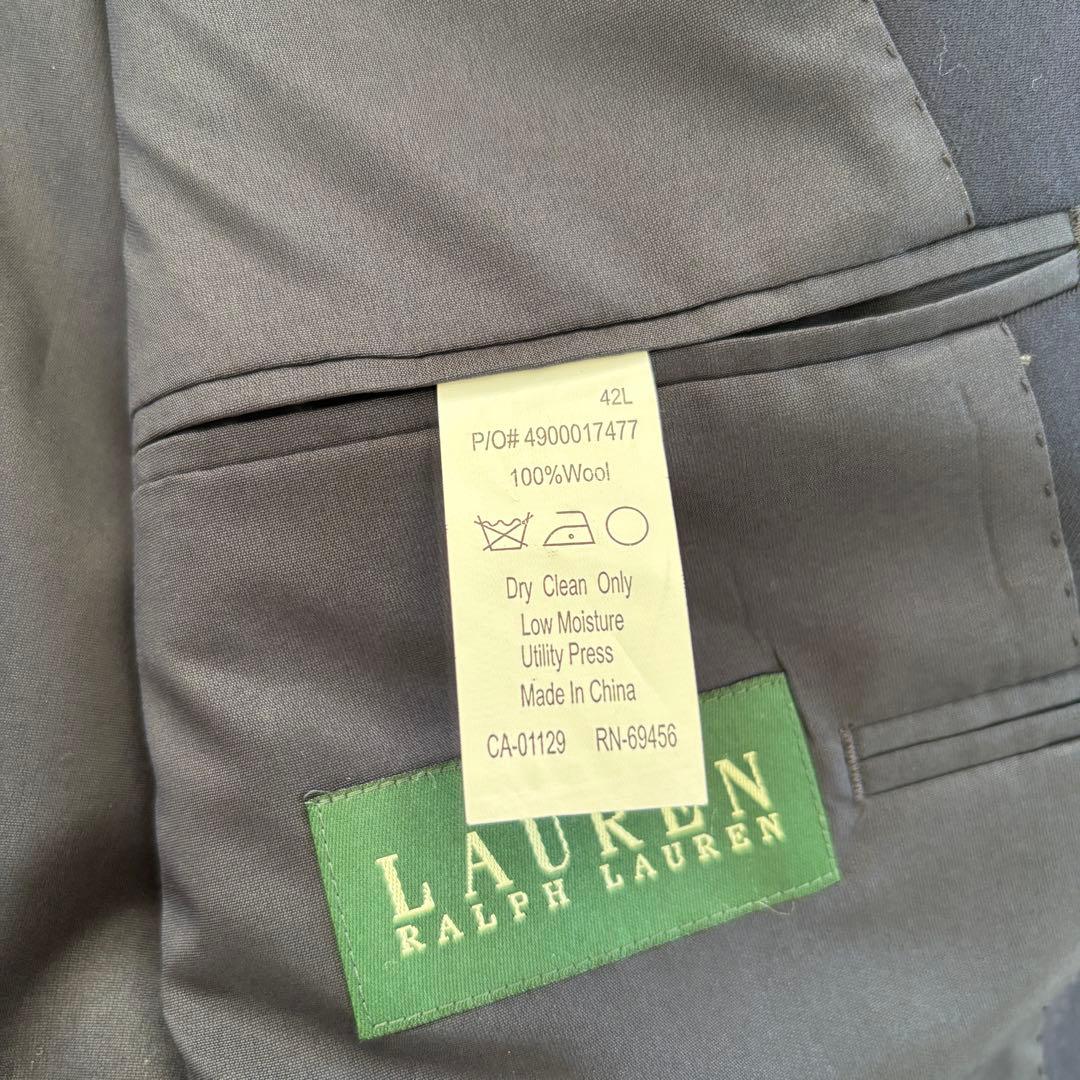 未使用ラルフローレンRALPH LAUREN 金釦紺ブレ2Bテーラードジャケット