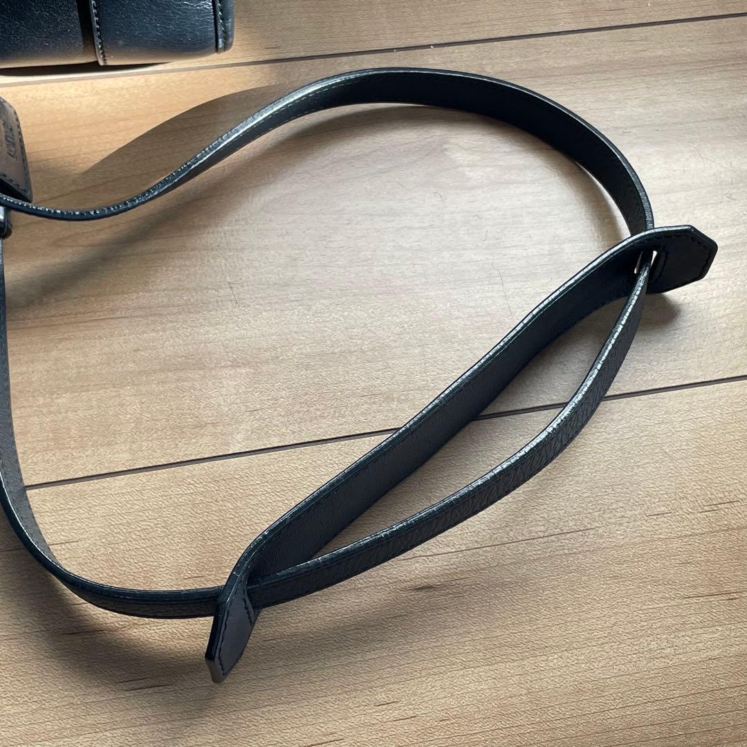 ロエベ　アマソナ23 ハンドバッグ　ミニボストン　ブラック　アナグラム