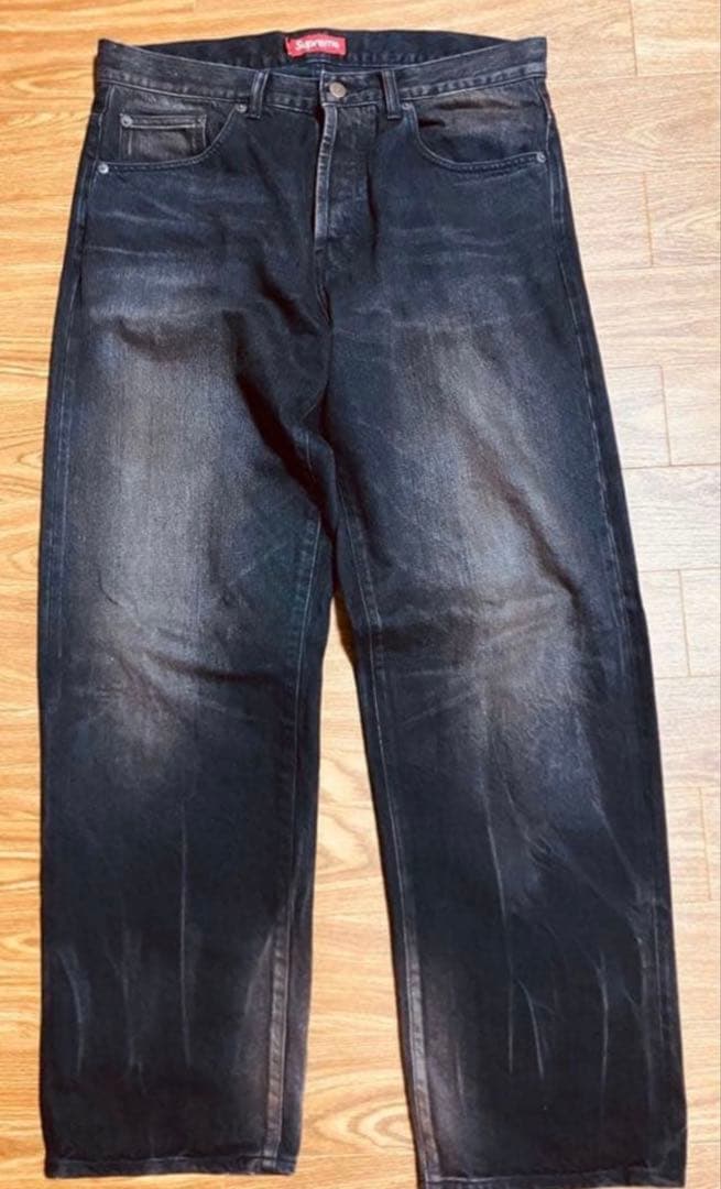 パンツ Distressed Loose Fit Selvedge Jean 32