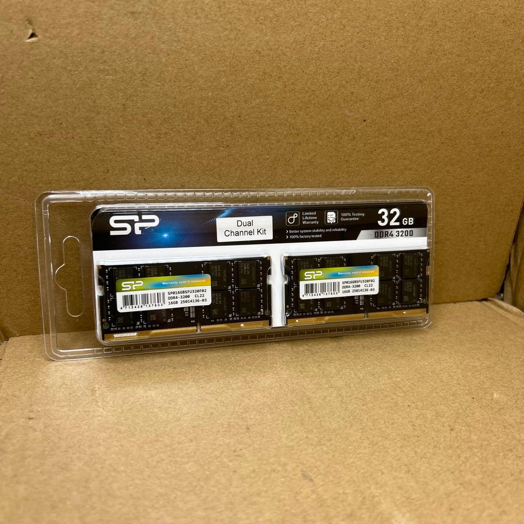 シリコンパワー デスクトップ　メモリ DDR4 3200 16GB x 2枚