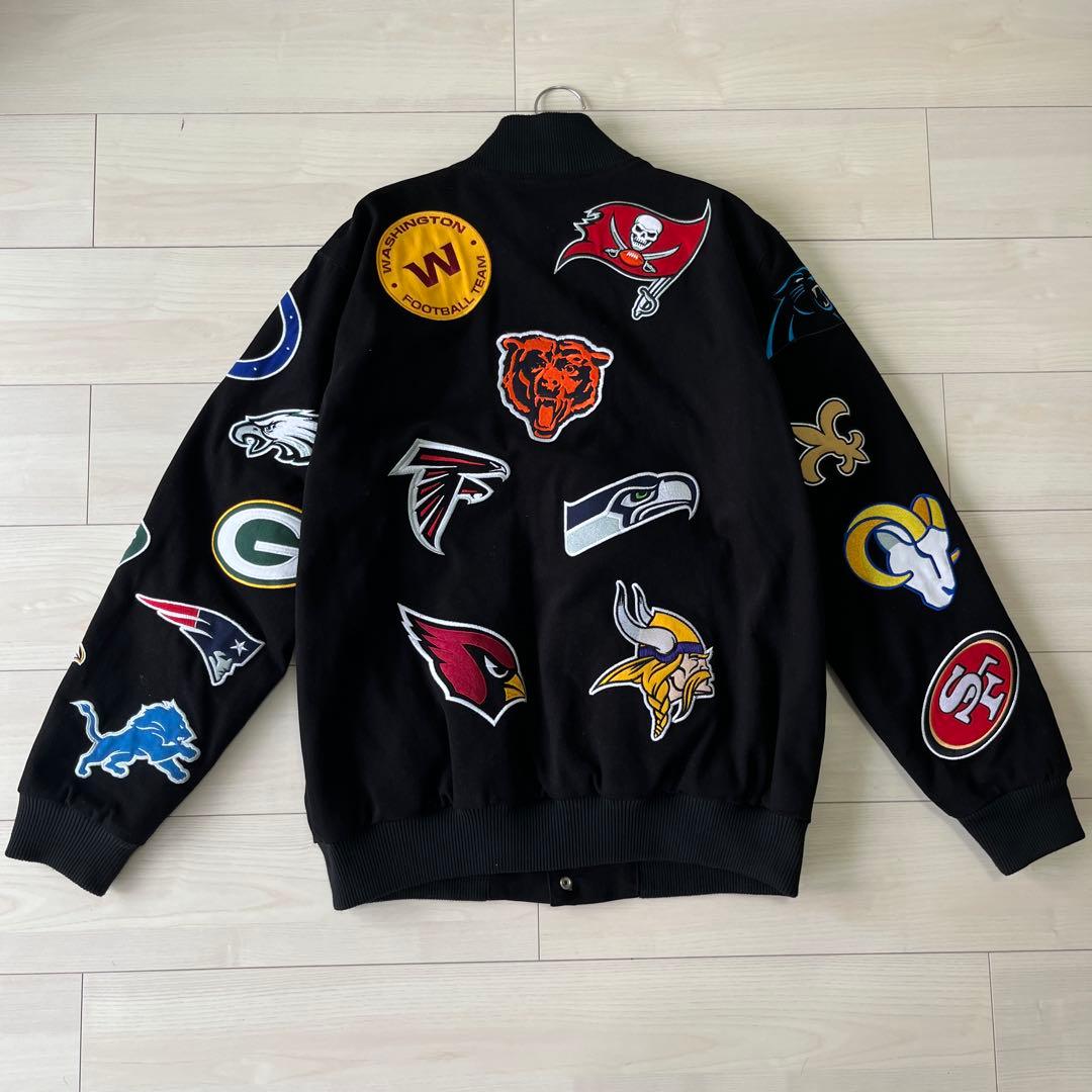 NFLチームロゴ刺繍スタジャン