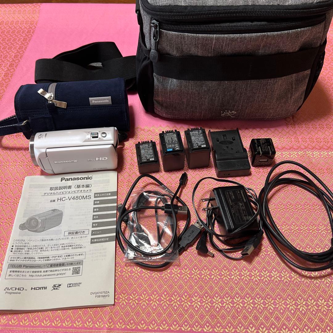 Panasonic　HC-V480MS デジタルハイビジョンビデオカメラ