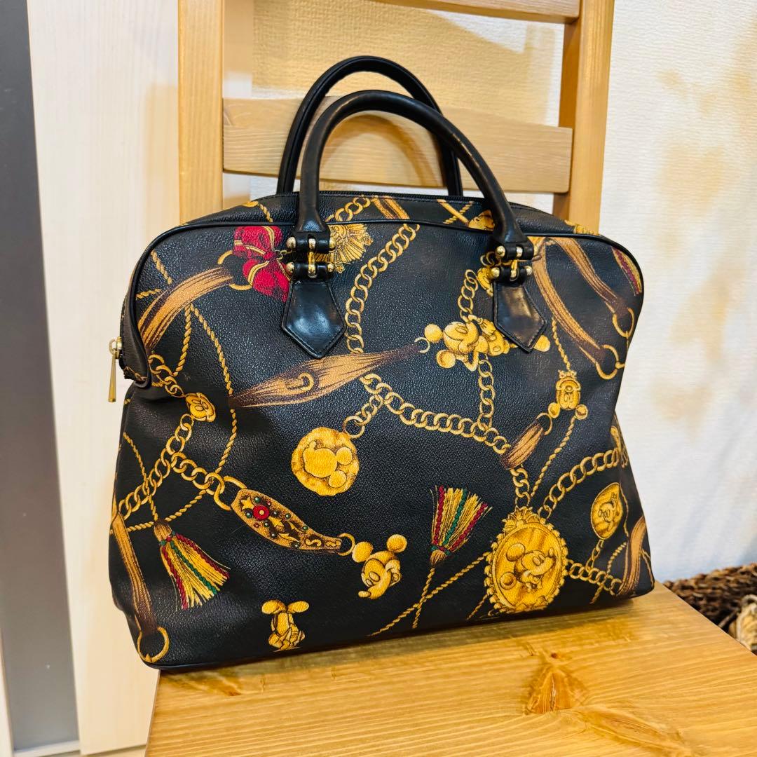 激レア PARTY-PARTY　ディズニー　ミッキー　ハンドバッグ 牛革