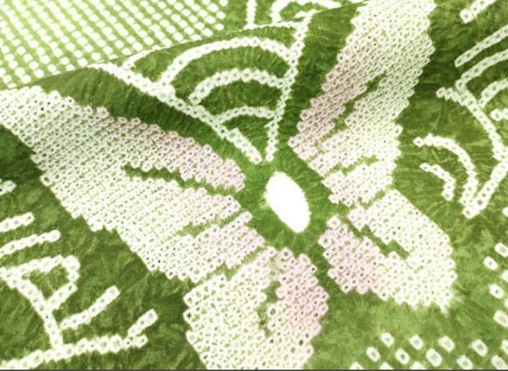 有松鳴海絞り反物（湯のし、色止め済）