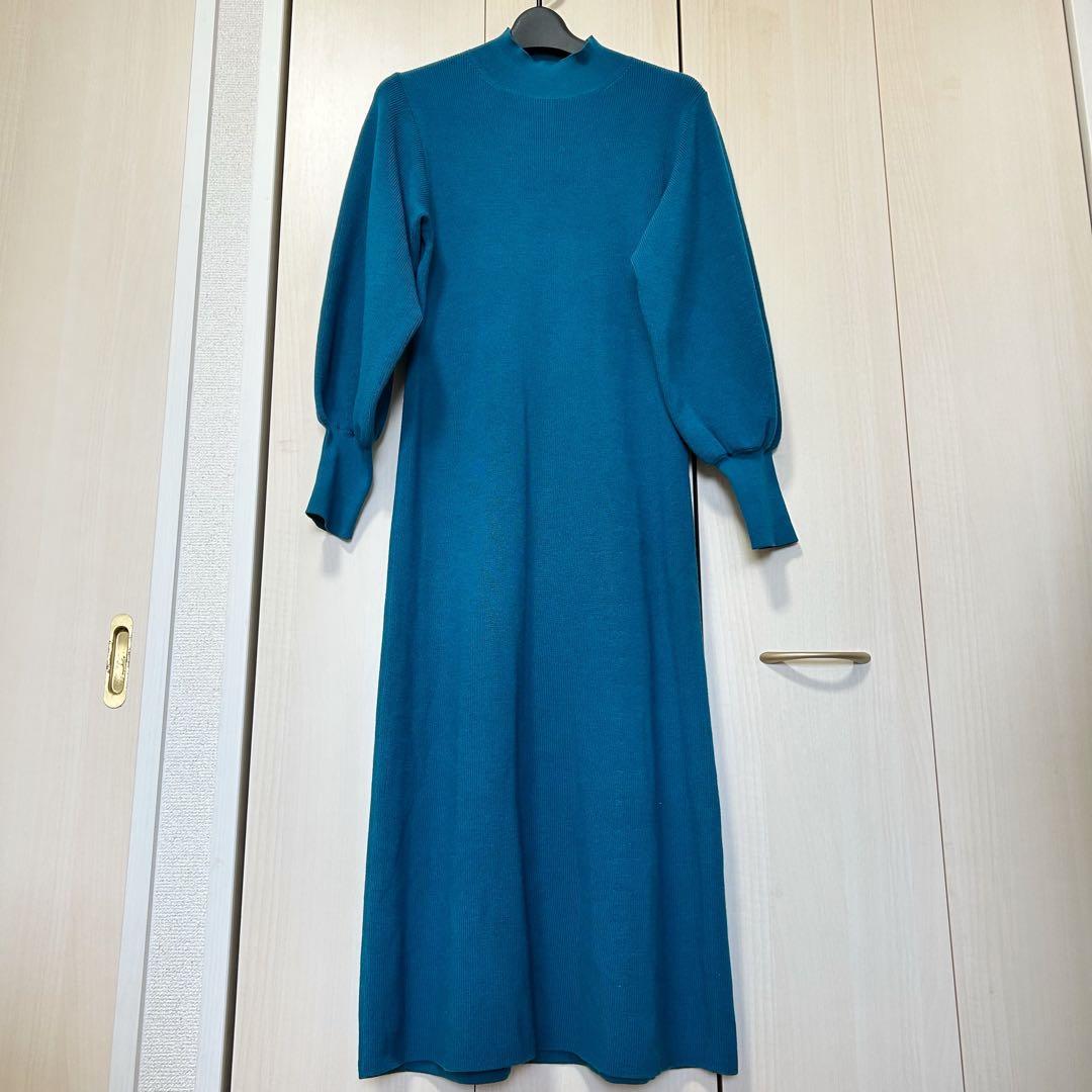 22AW♡ANAYI アナイメリノウールアンサンブルニットワンピース 36