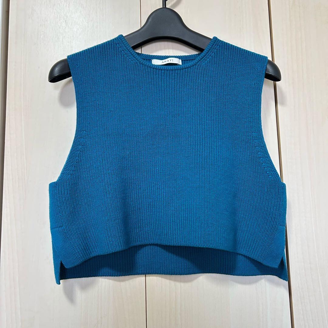 22AW♡ANAYI アナイメリノウールアンサンブルニットワンピース 36