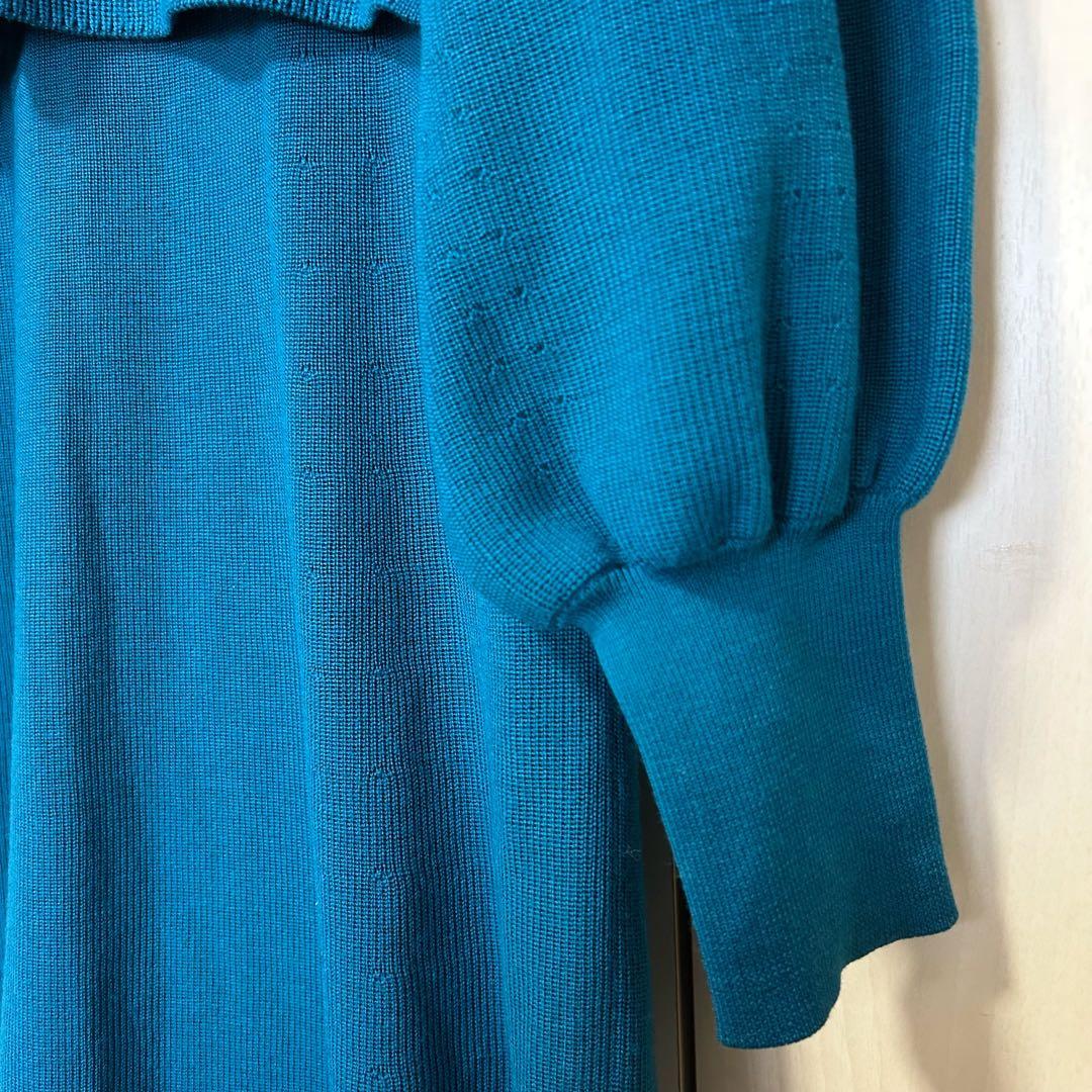 22AW♡ANAYI アナイメリノウールアンサンブルニットワンピース 36