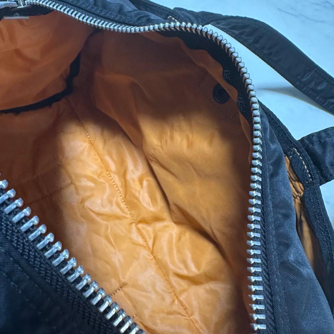 美品　ポーター　タンカー　ミニボストンバッグ　ドラムバッグ　ブラック　ナイロン