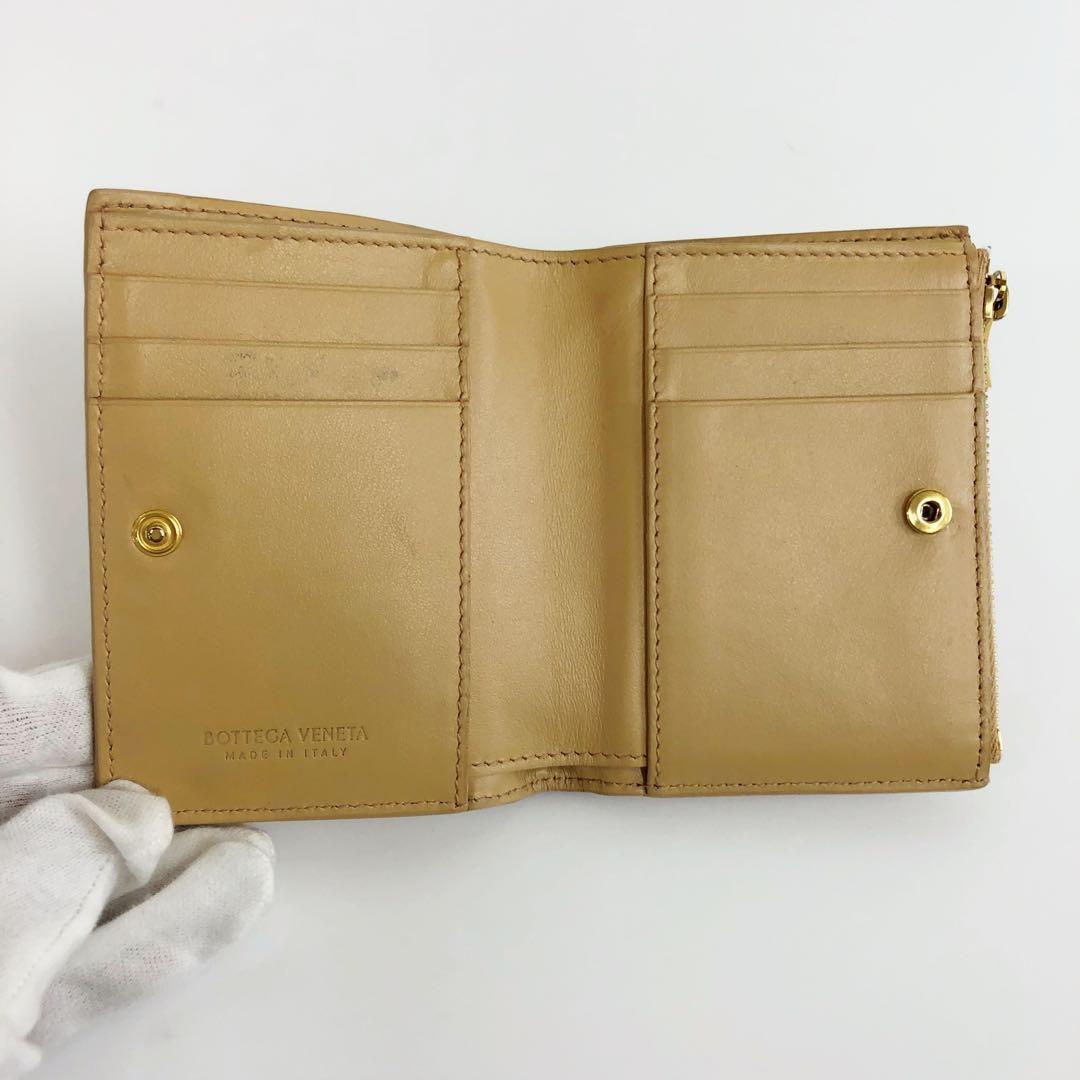 ボッテガ　ヴェネタ　二つ折りファスナー　ウォレット