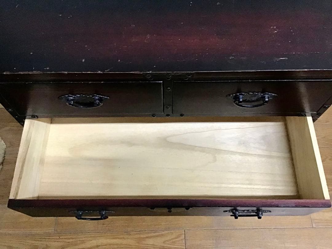 管253☆時代箪笥☆民芸調家具☆レトロチェスト