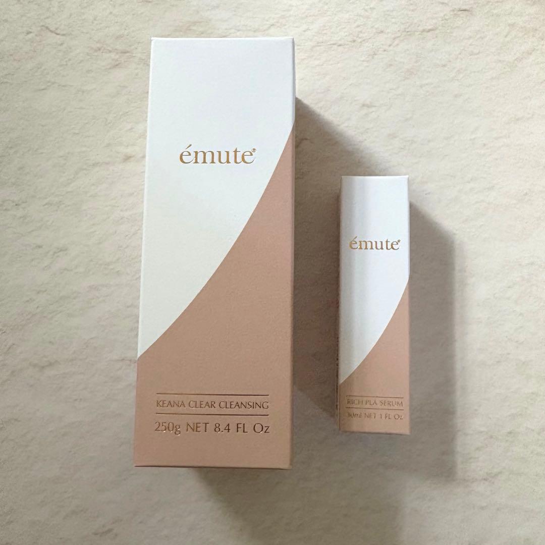 値下げ❗️【新品未開封】エミューテ　毛穴クレンジング&美容液セット