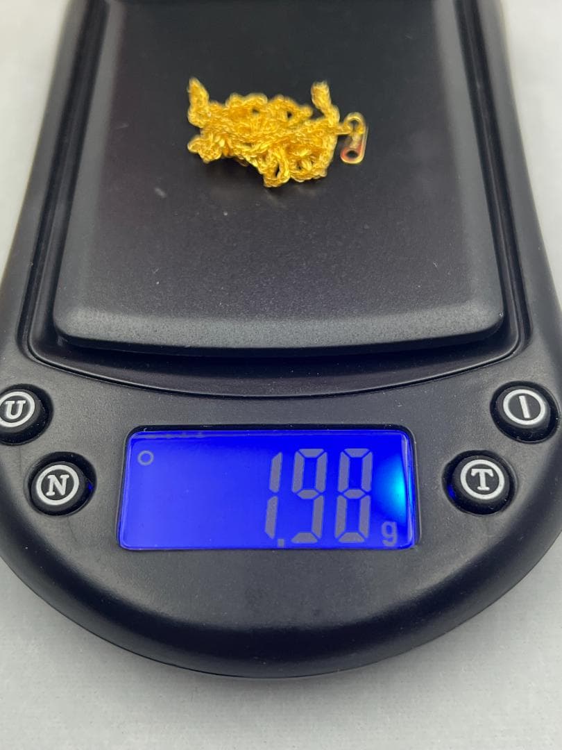 極美品ネックレスK18金 イエロー ゴールド K18刻印有りレディース