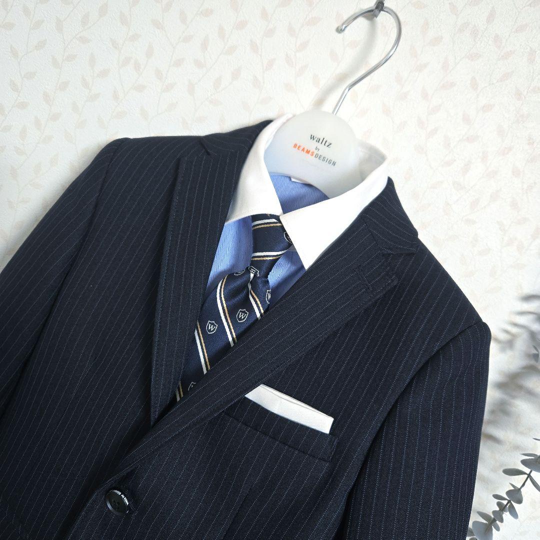 美品　ワルツバイビームスデザイン　スーツセット5点　120　卒服　紺