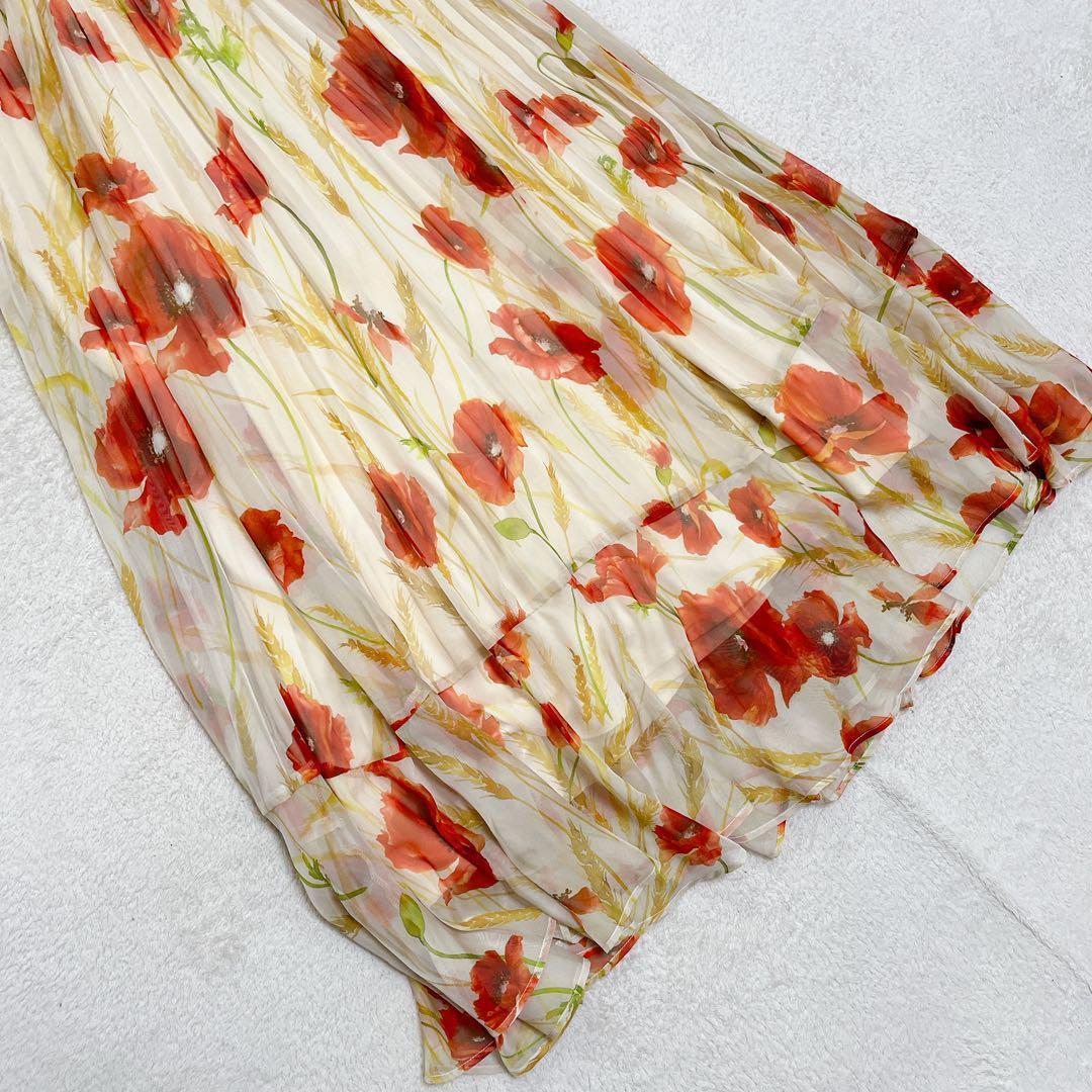 未使用　Audie a Muses フロントレースプリーツワンピース