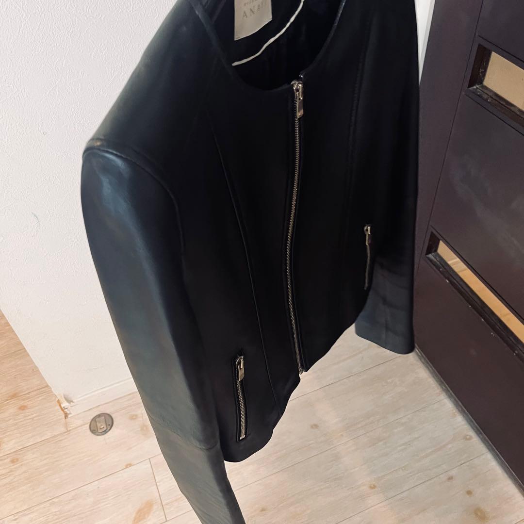 新品☆ANAYI ラムレザーファスナーブルゾン/セオリー、23区、ロペ