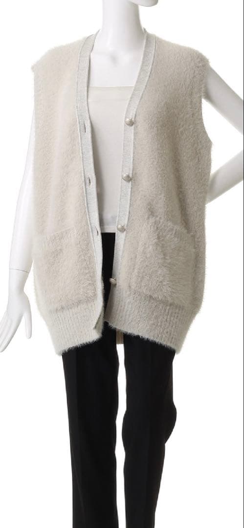 SLOANE スローン 7Gシャギーニットジレ