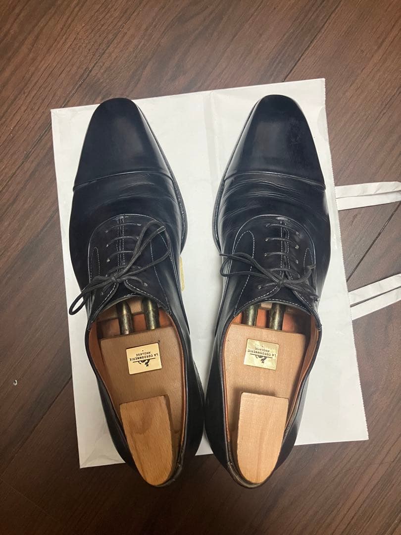 サントーニ　ネイビードレスシューズ