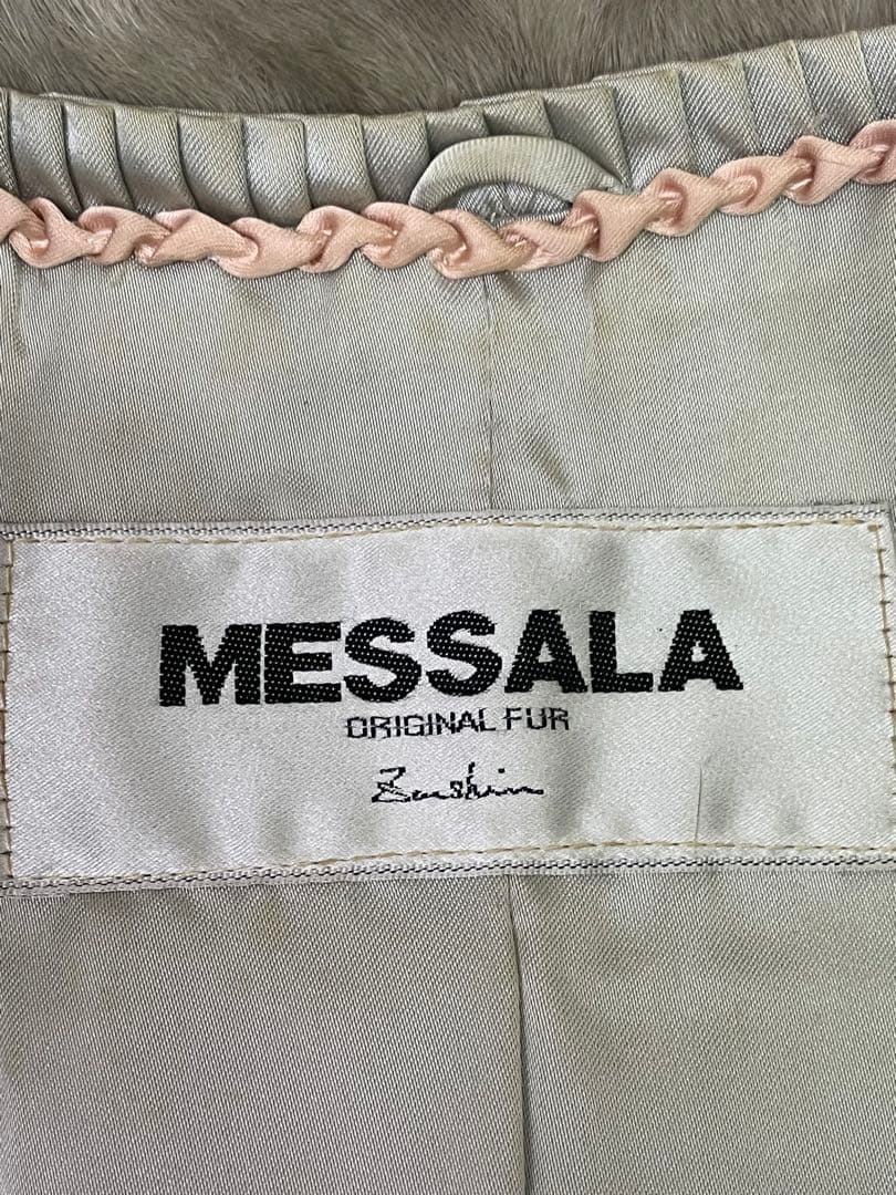 美品　SAGA MINK MESSALA グレー毛皮コート　本毛皮　最高級