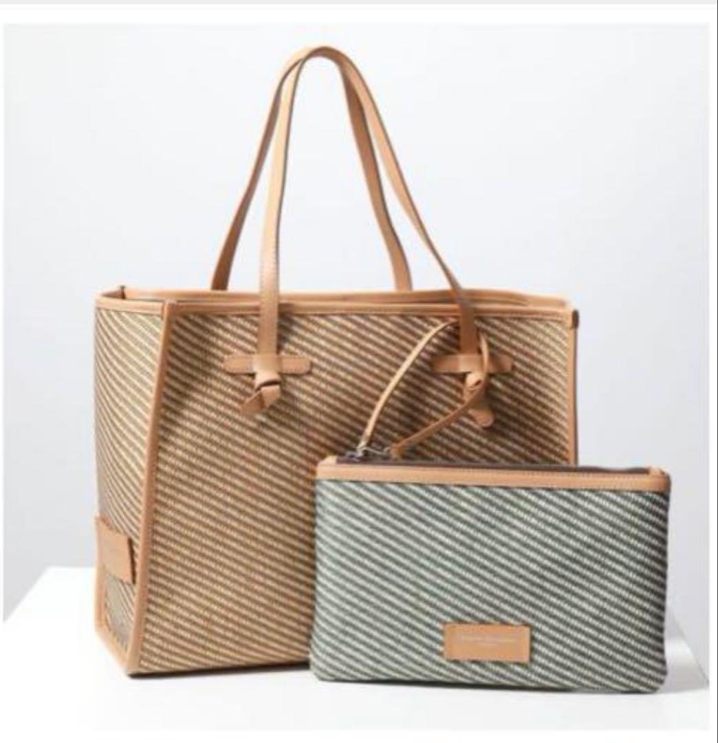 GIANNI CHIARINI かごバッグ ベージュ