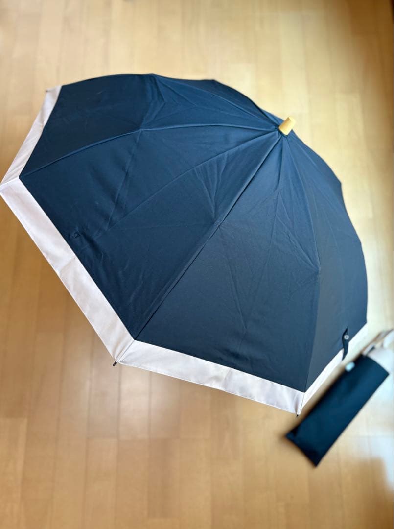 日傘 サンバリア100 2段　ブラック/ピンク