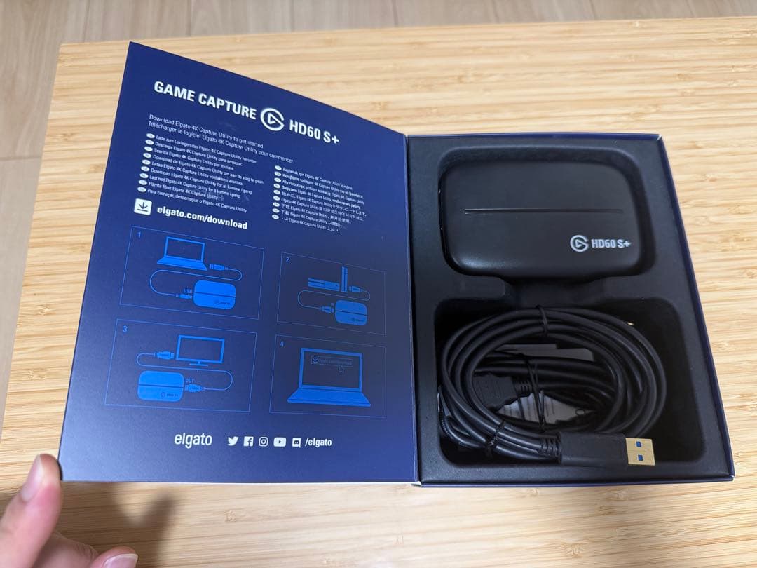【美品】【付属品完備】Elgato HD60 S+ ゲームキャプチャーボード