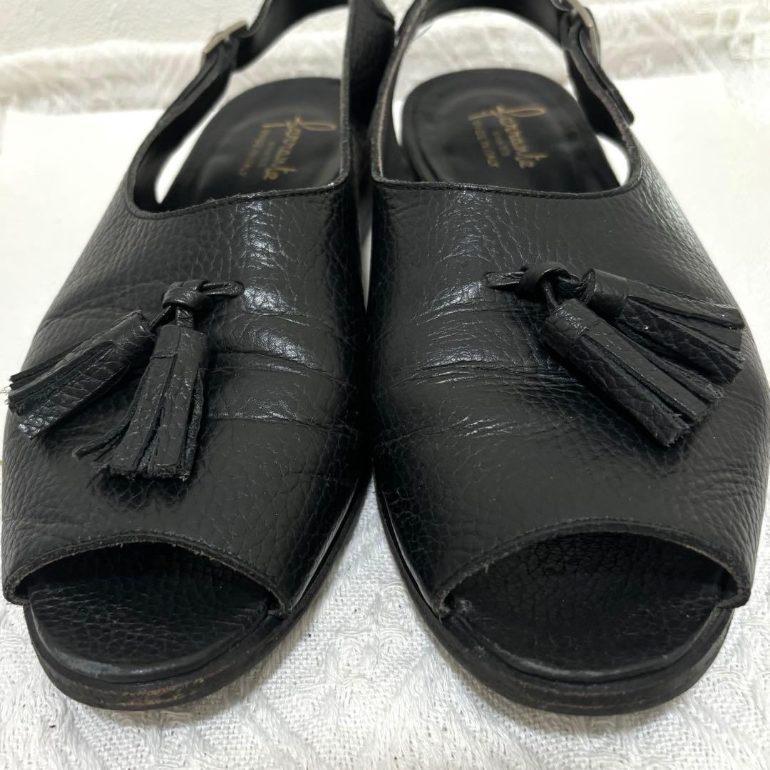 FERRANTE (フェランテ) タッセル レザーサンダル 革靴イタリア製　5