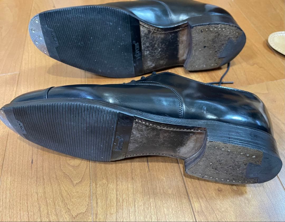 【美品】グレンソン ストレートチップ 65F ブラック 純正シューツリー付