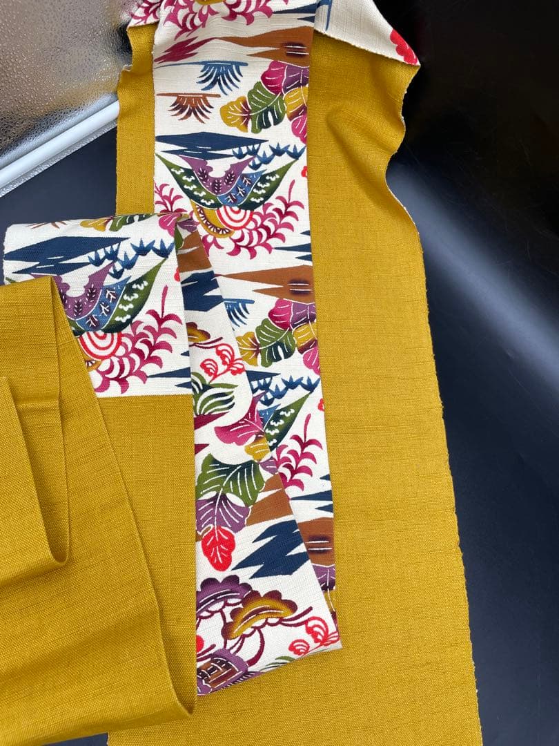 △名古屋帯 洒落帯　高級△ 正絹　紅型　型染　古典柄　293