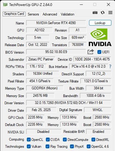 グラフィックボード・グラボ・ビデオカード GEFORCE RTX 4090 AMP EXTREME AIRO 24GB
