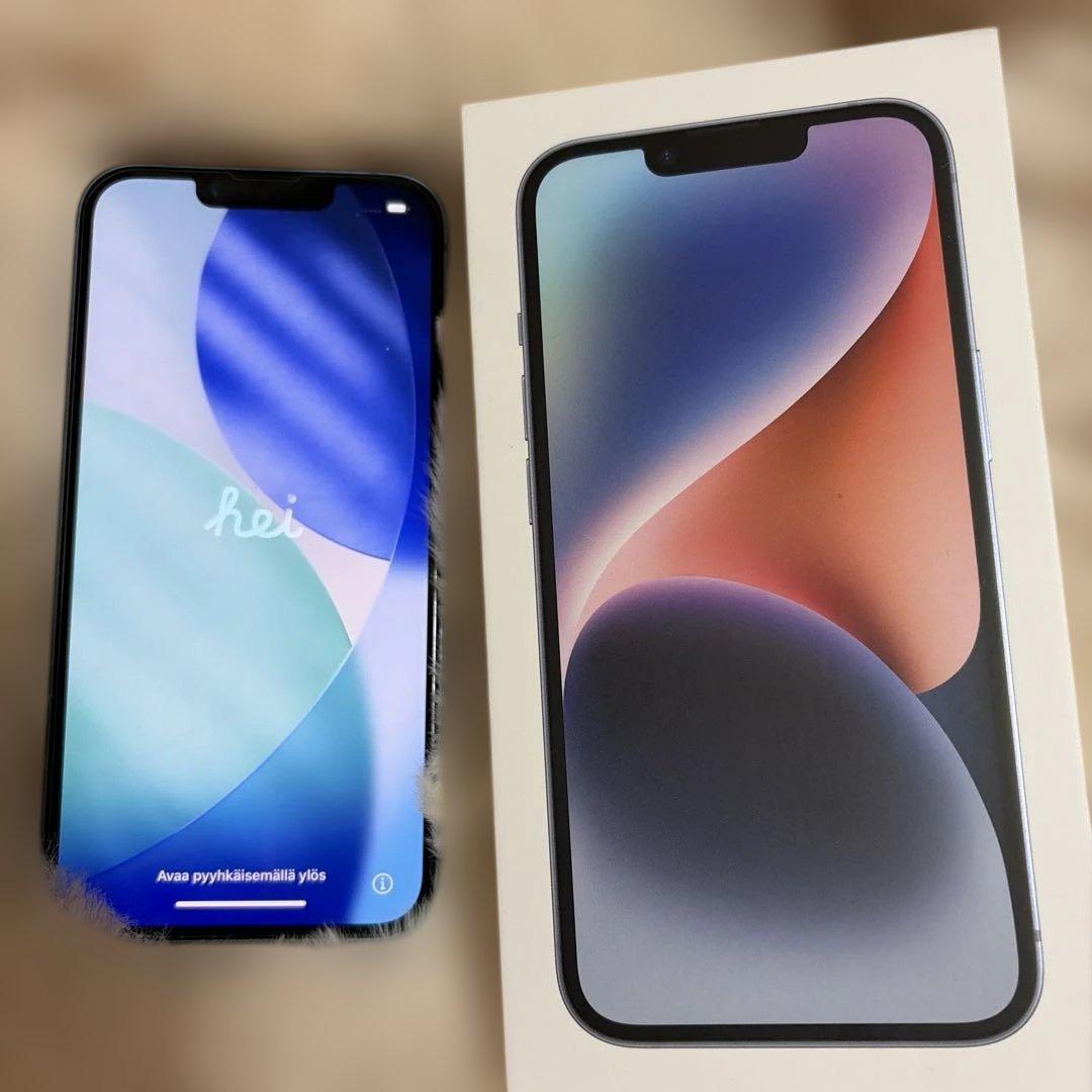 【美品】iPhone 14 256GB ブルー SIMフリー 箱あり