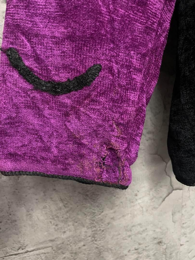 US古着◆刺繍 ゴブラン ベロア 装飾 ジャケット メンズL程