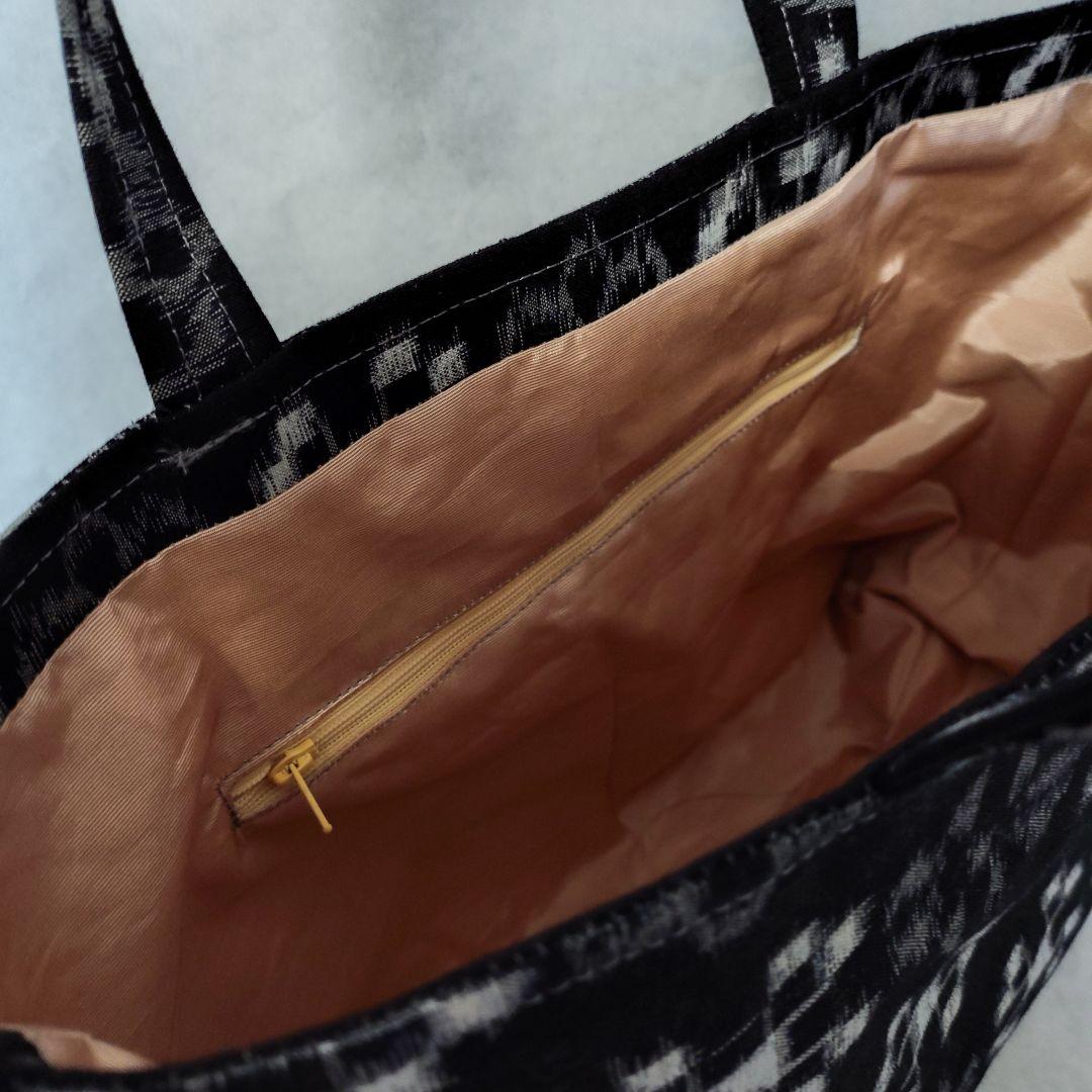 ナル 白い波様予約品 絣リメイク 縦長、横長トートバッグ2点 ハンドメイド