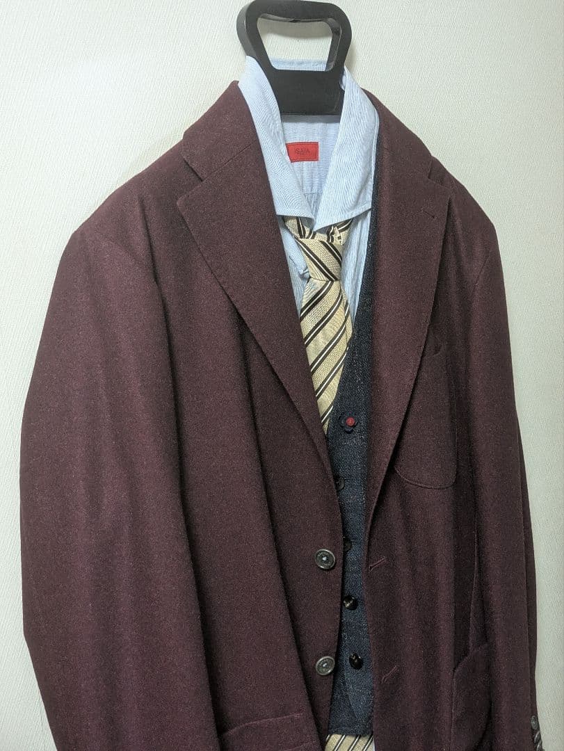 【イタリア製】SACCO ザッコ Napoli カノニコ生地 ジャケット 50