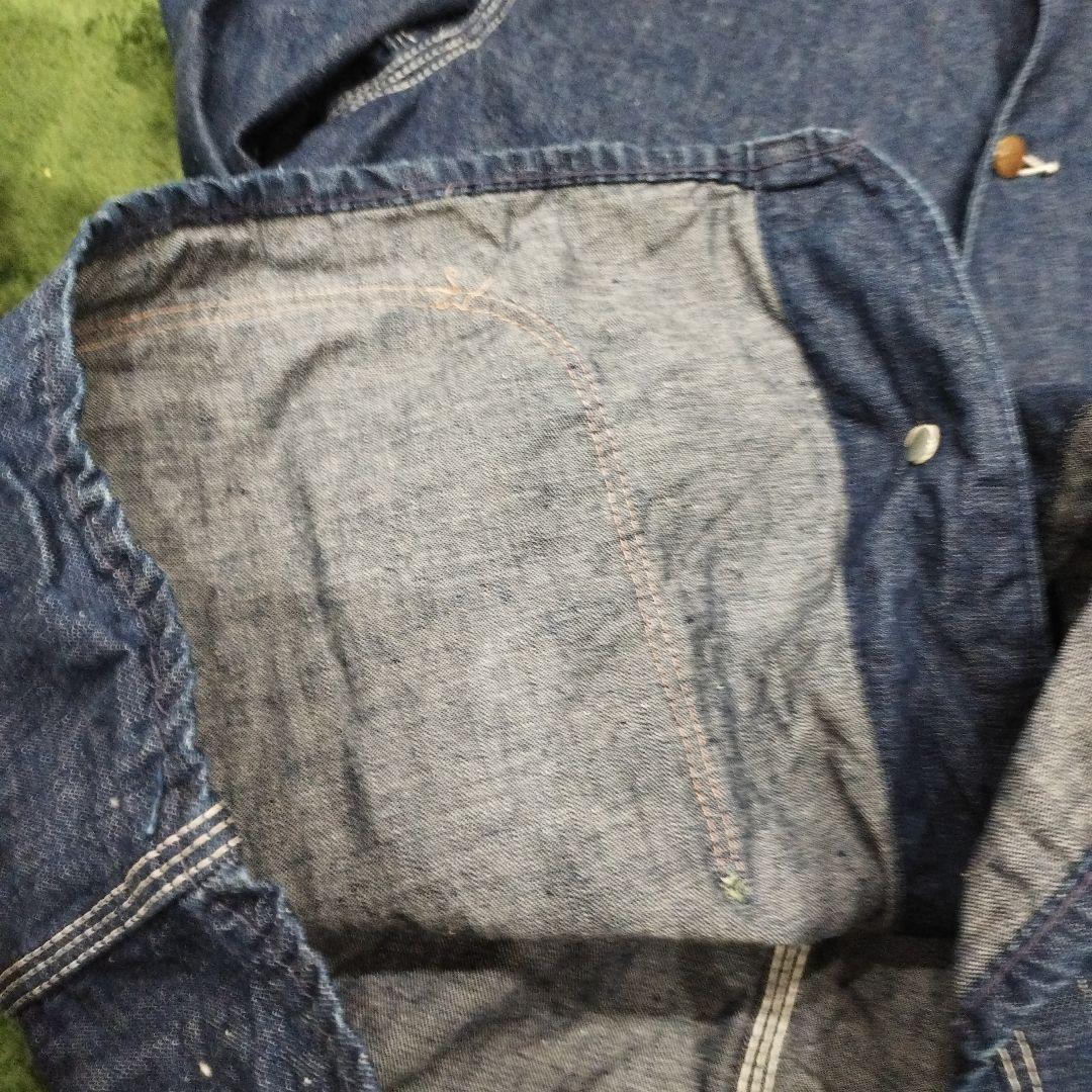 ヴィンテージ　パイオニア　カバーオール 3ポケット　濃紺