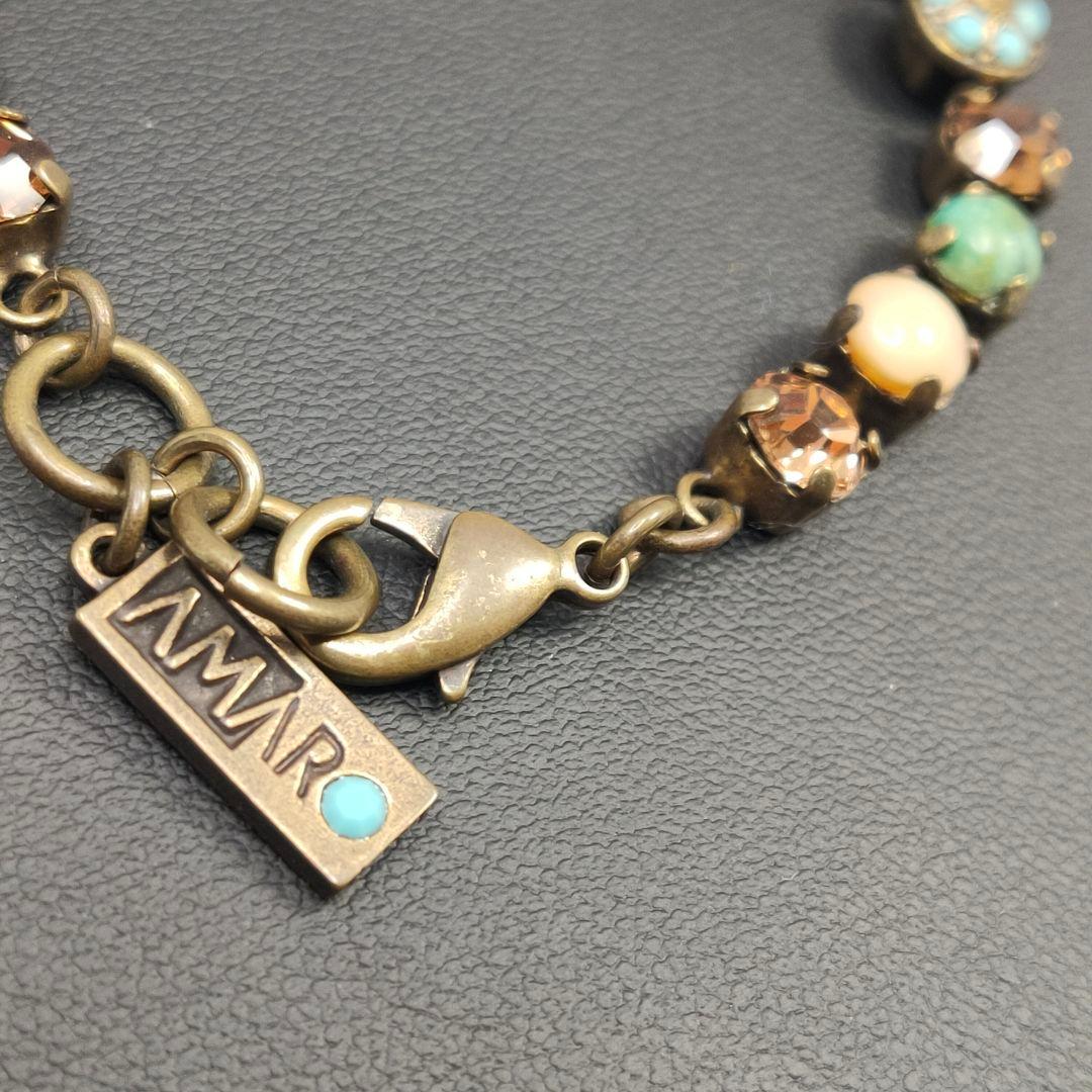 【美品】アマーロ AMARO ネックレス+ブレスレットセット 天然石 ターコイズ