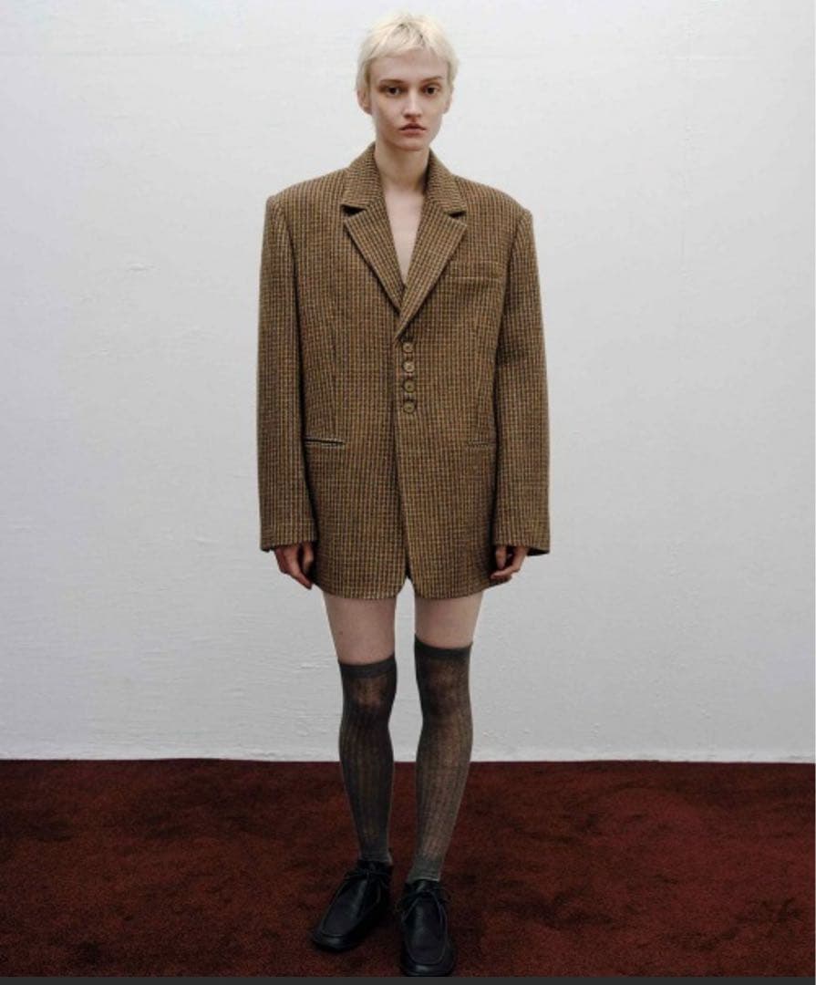 【1/22限定価格】Wool100% Check Jacket