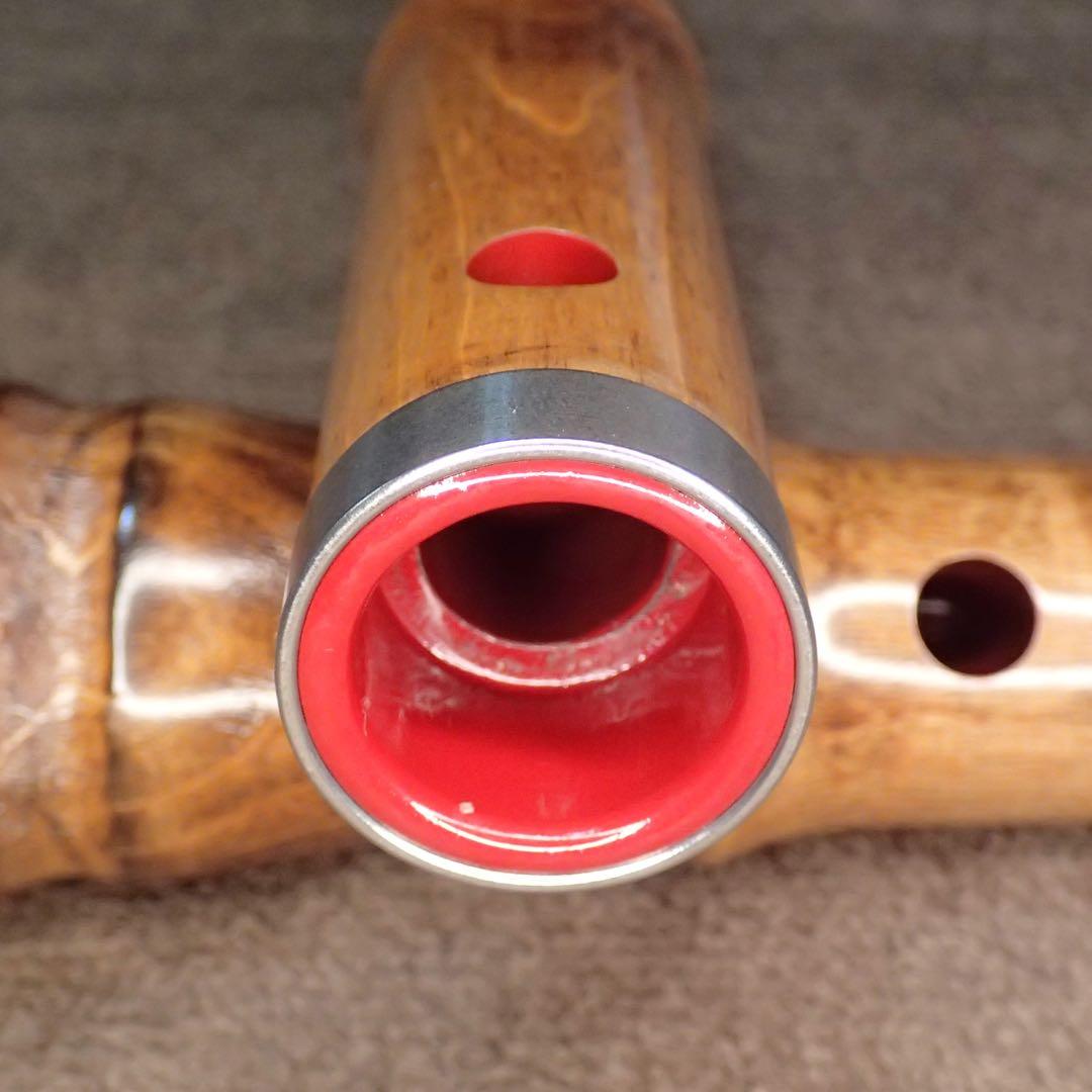 尺八 銘木尺八 蝴蝶 1尺８寸(D管)