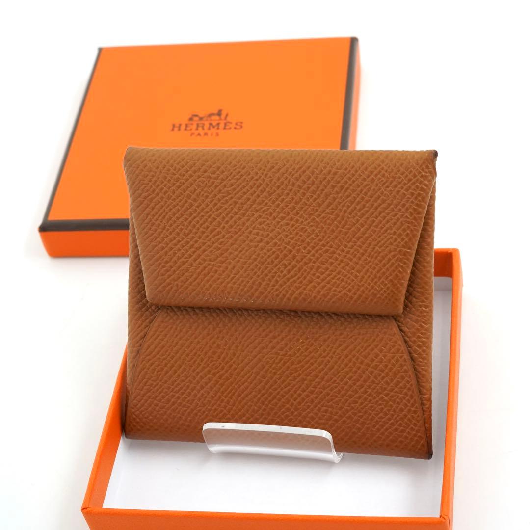 ✨新品未使用・箱付✨　HERMES ケース　小銭入れ　バスティア　刻印あり