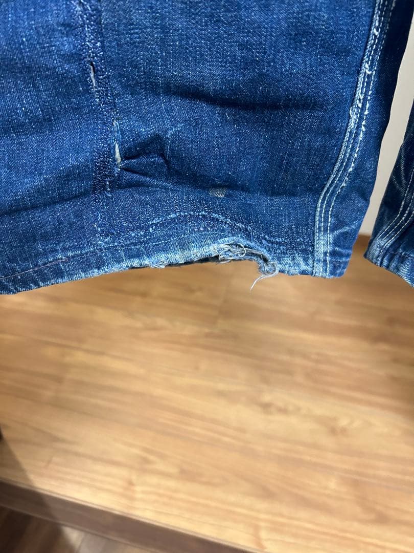 50s PAYDAYオーバーオール鬼ヒゲ縦落ち雰囲気抜群