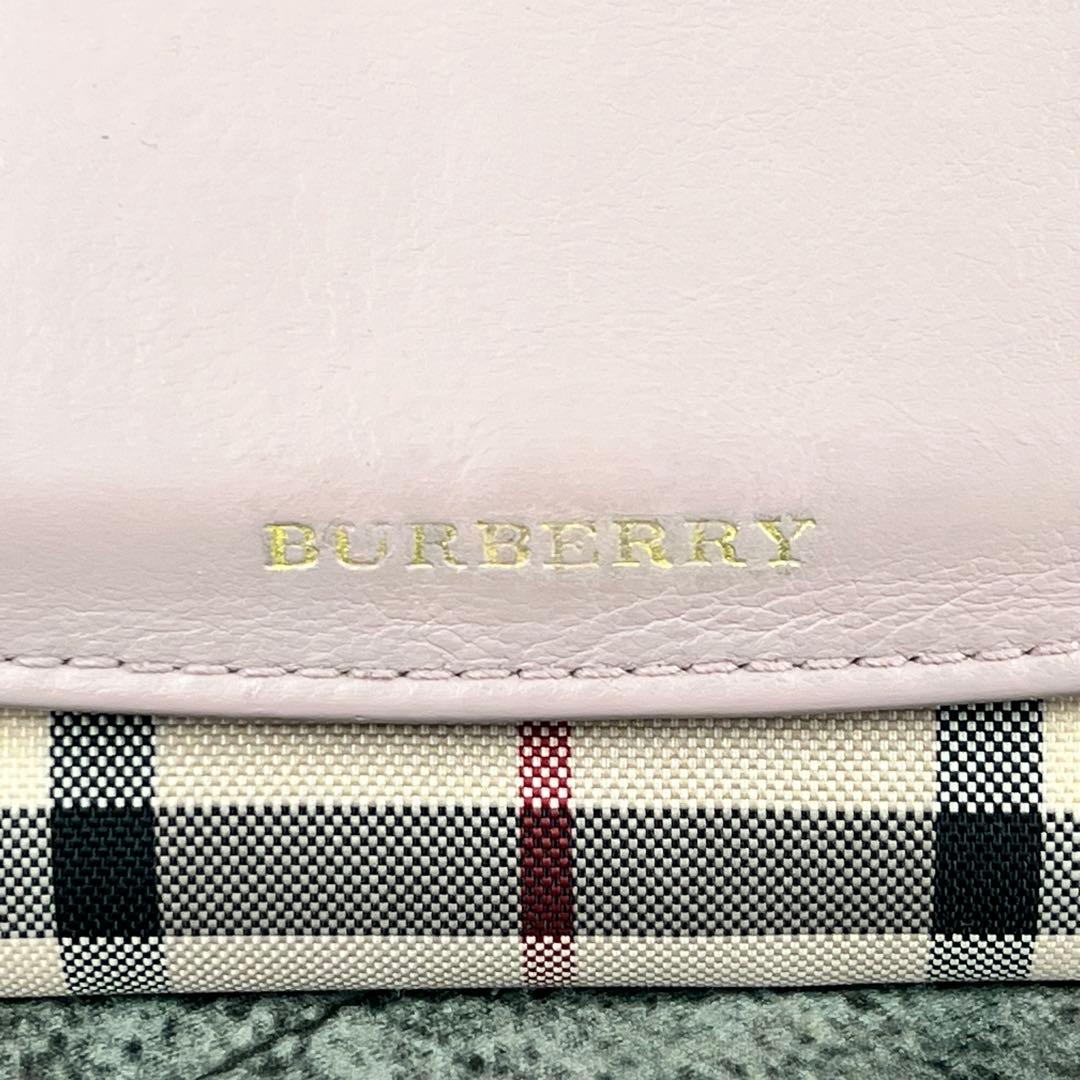 BURBERRY ノバチェック レザー×キャンバス 長財布