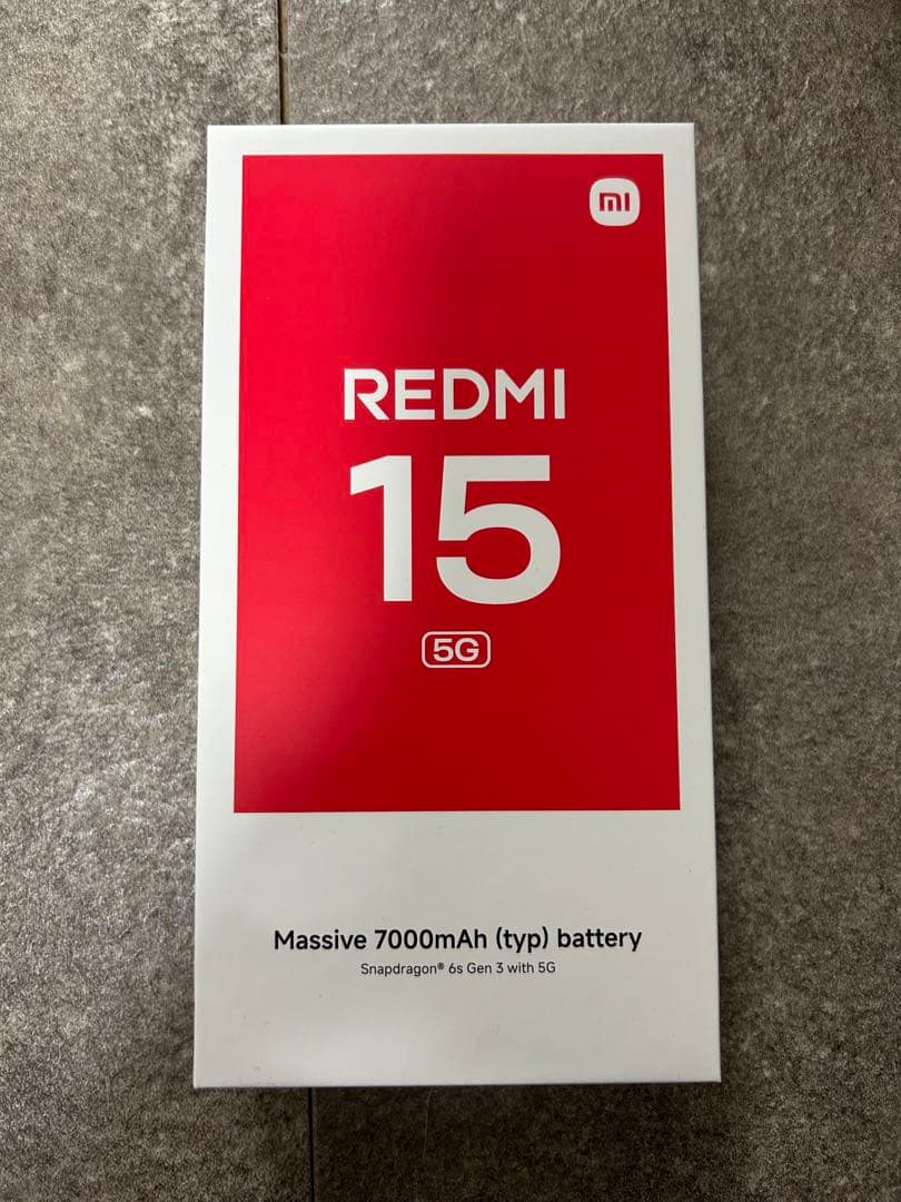 未使用 REDMI 15 5G ソフトバンク版 ブラック 4GB/128GB