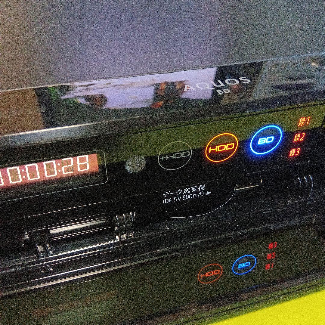 SHARP AQUOSブルーレイ BD-T1700 HDD新品2TB交換第3