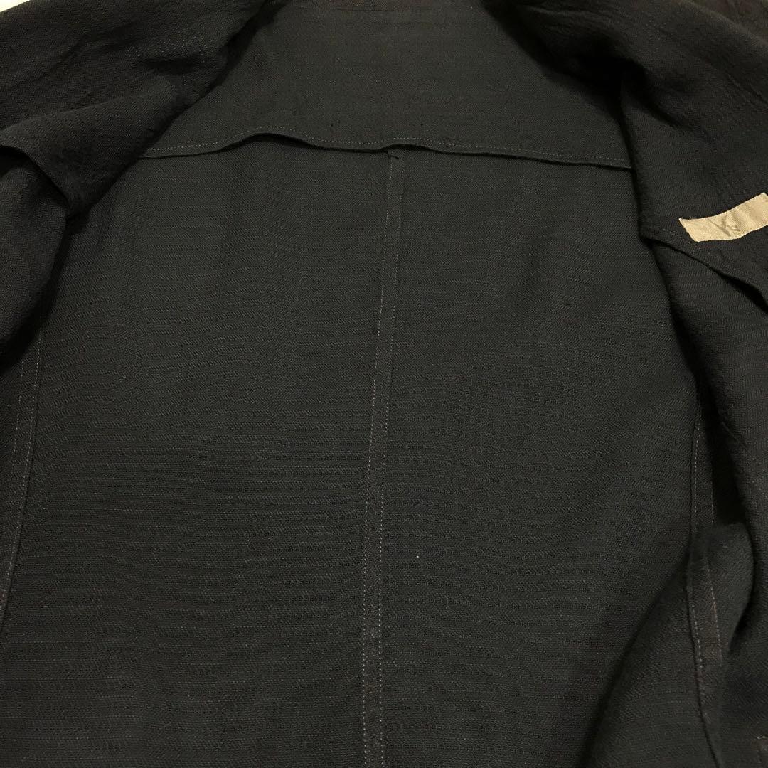 80s y's ワイズ　ヴィンテージスーツセットアップ　ジャケット&パンツ　黒色