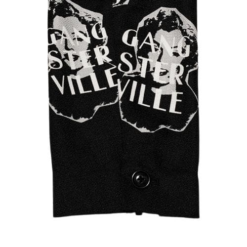 良品 GANGSTERVILLE 総柄 3B テーラードジャケット ブラック L