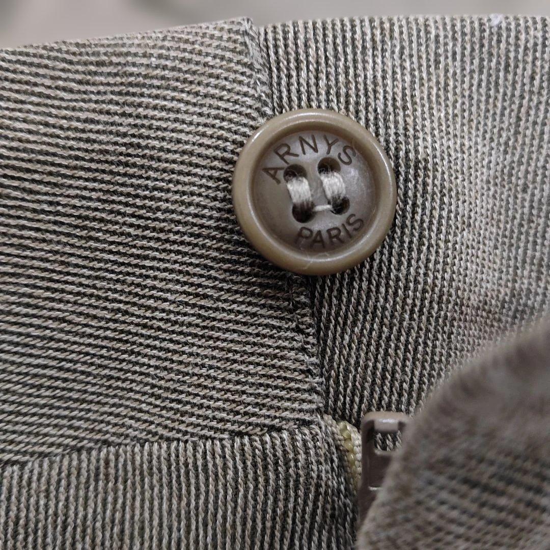 ARNYS PARISオリーブ色 ダブルボタン スラックス
