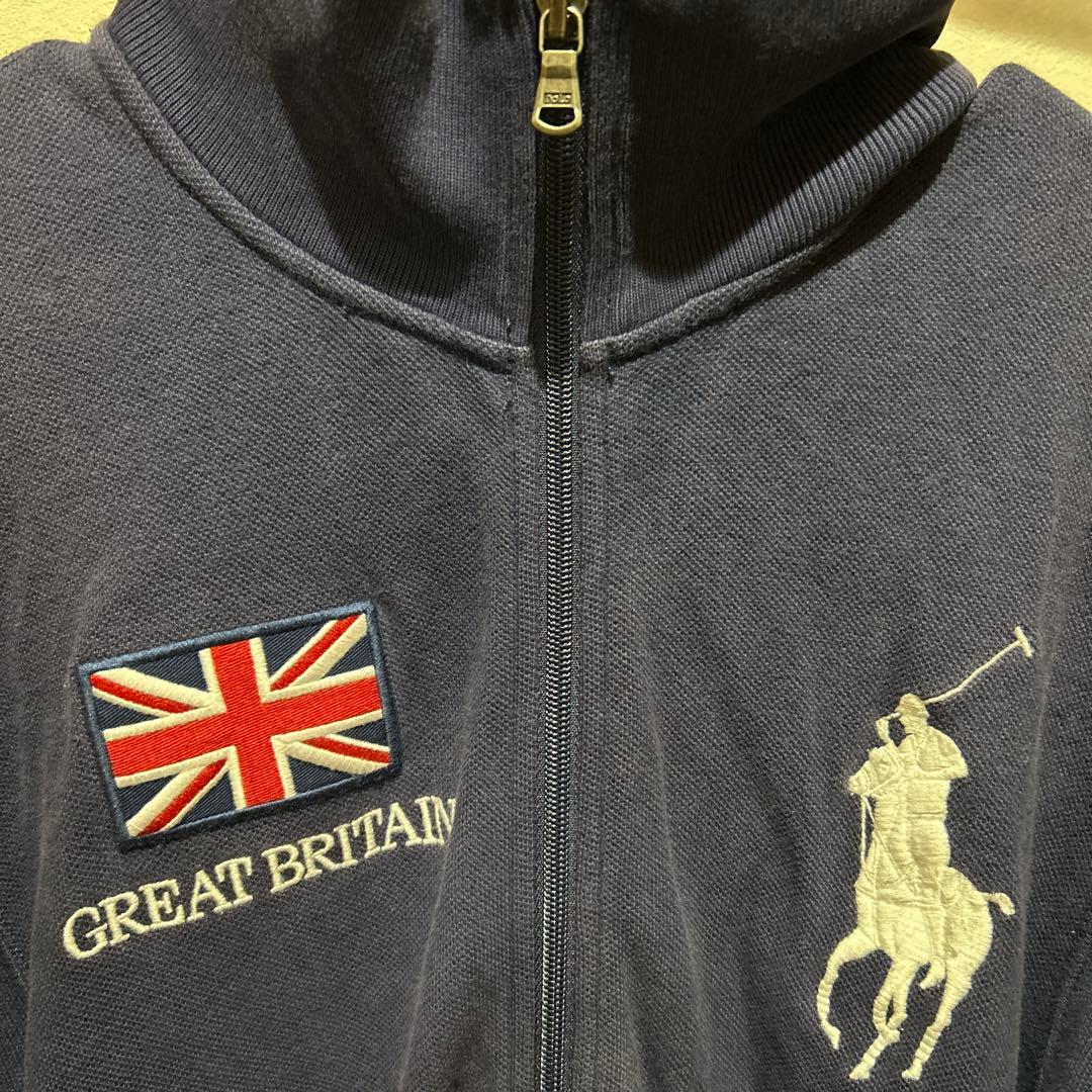 90s Polo by RalphLauren ジップ スウェット ビッグポニー