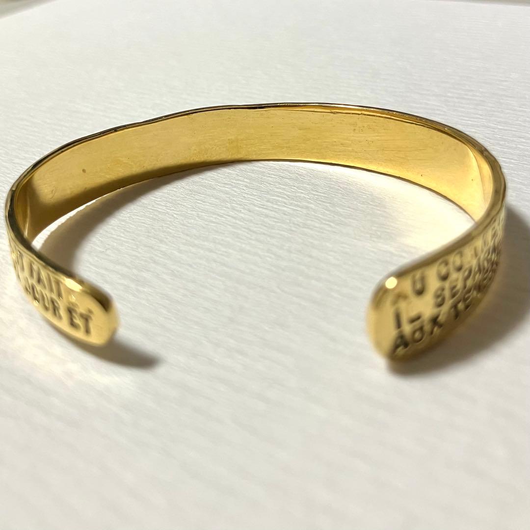 【美品】セルジュトラヴァル バングル ゴールド