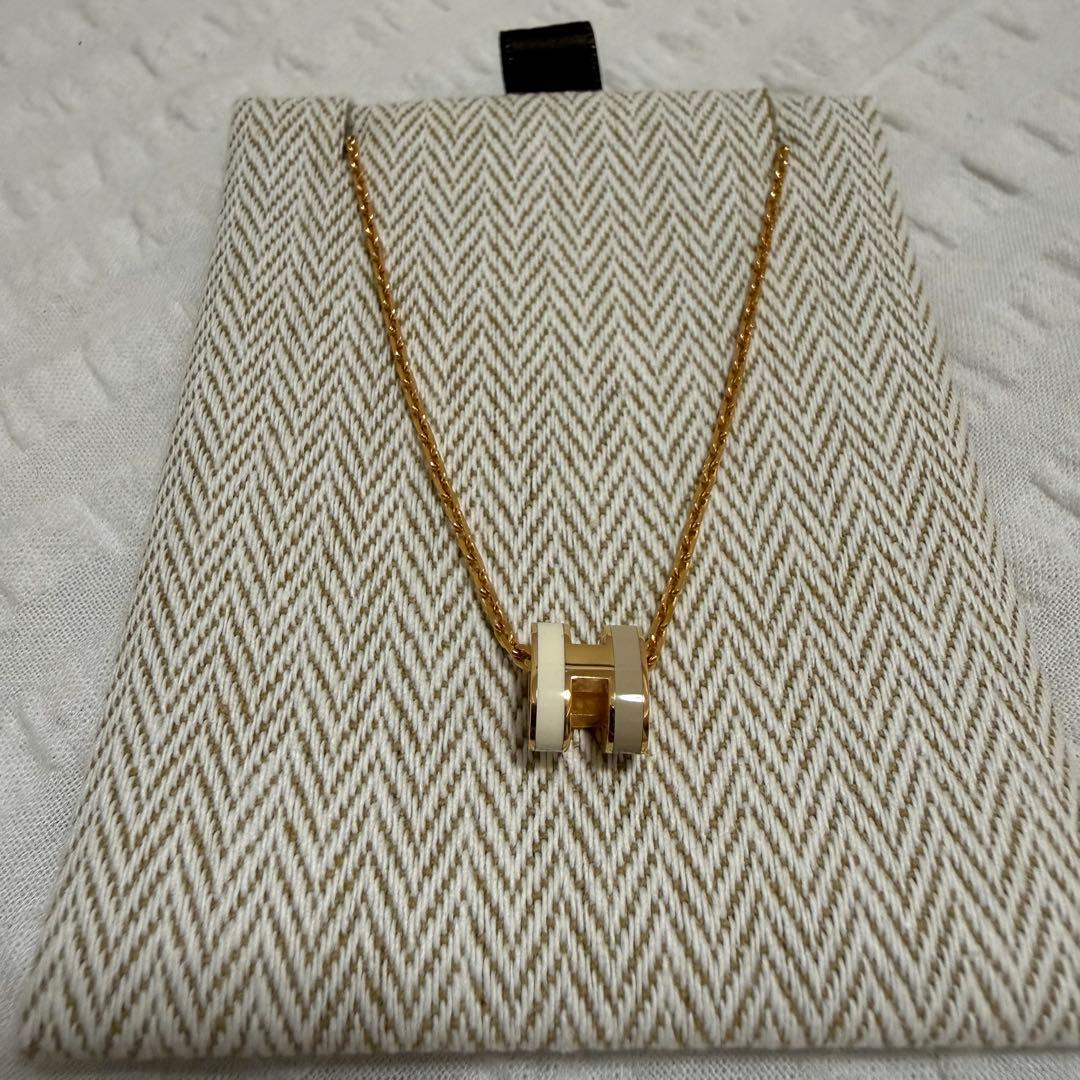 ‼️お値下げ‼️購入証明書付‼️HERMES ミニポップH ネックレス、ピアスセット